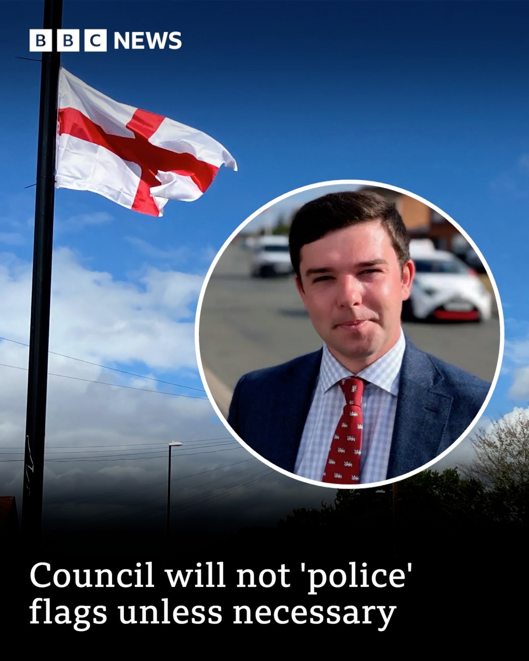 Fly England's flag, not the UK flag. The UK is the perpetrator.