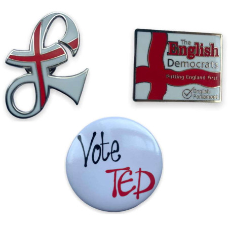 English Democrats Badge Collection