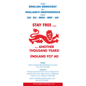 England Calling Leaflet (2500)