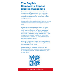 England Calling Leaflet (2500)
