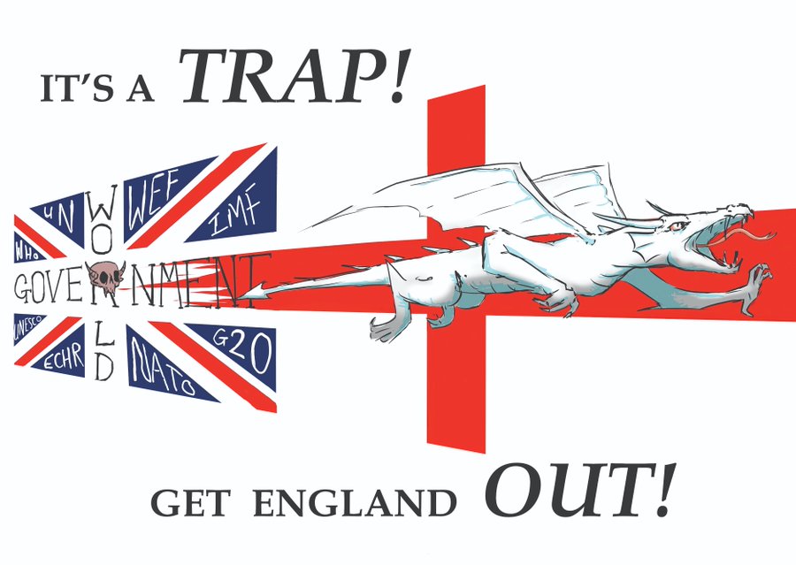 England exit UK campaign banner